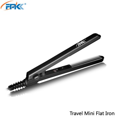 Private label super mini ceramic dual voltage hair straightener