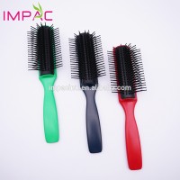 High quality colorful salon or home use plastic hair styling brush